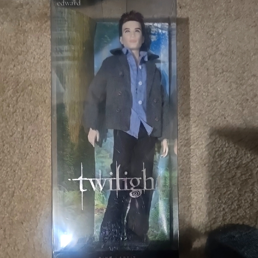 Twilight Edward Doll with Gray Jacket and Blue Shirt